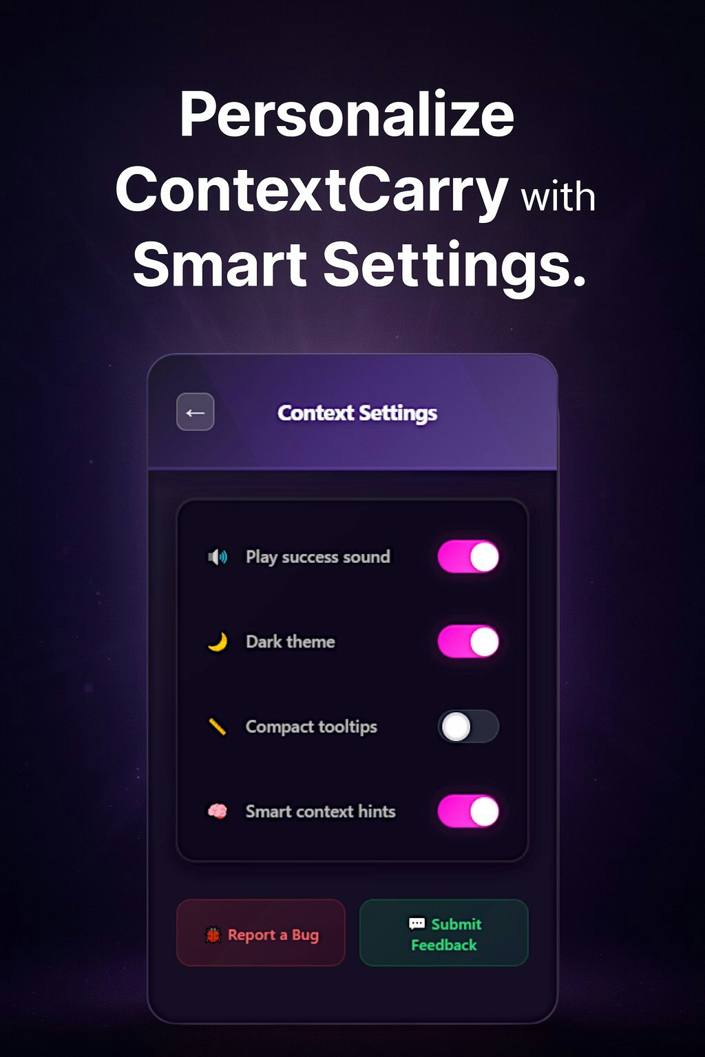 ContextCarry screenshot 2