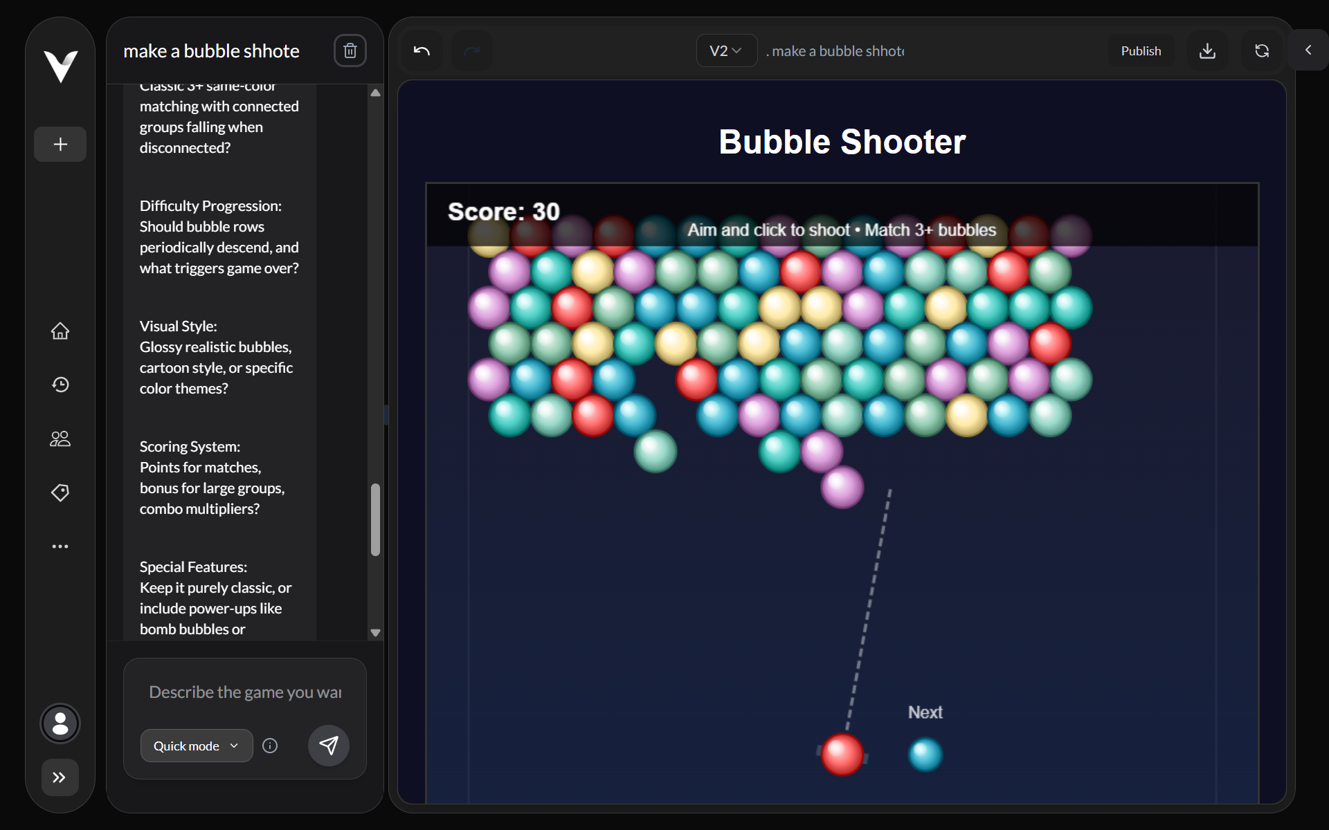 Veltos.ai 2.0 (AI game generator) screenshot 4