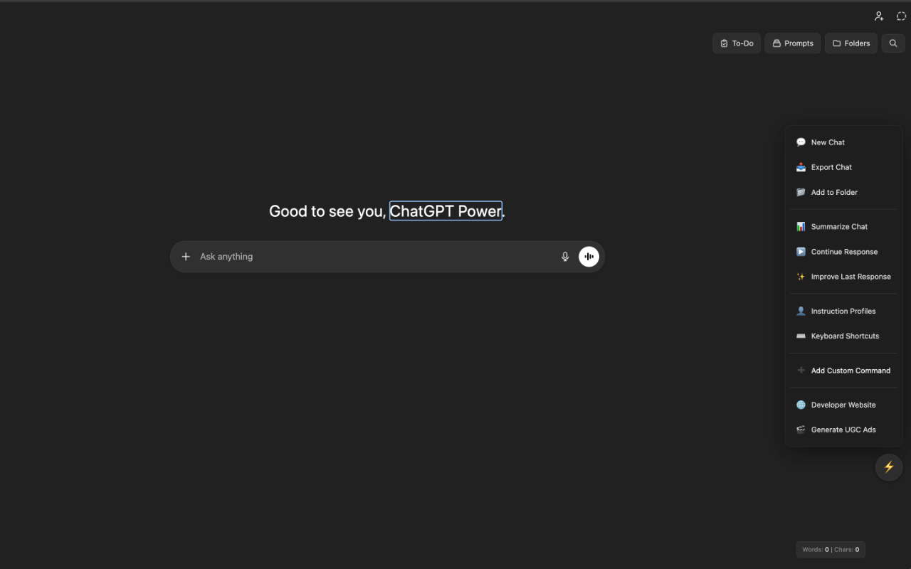 ChatGPT Power screenshot 2
