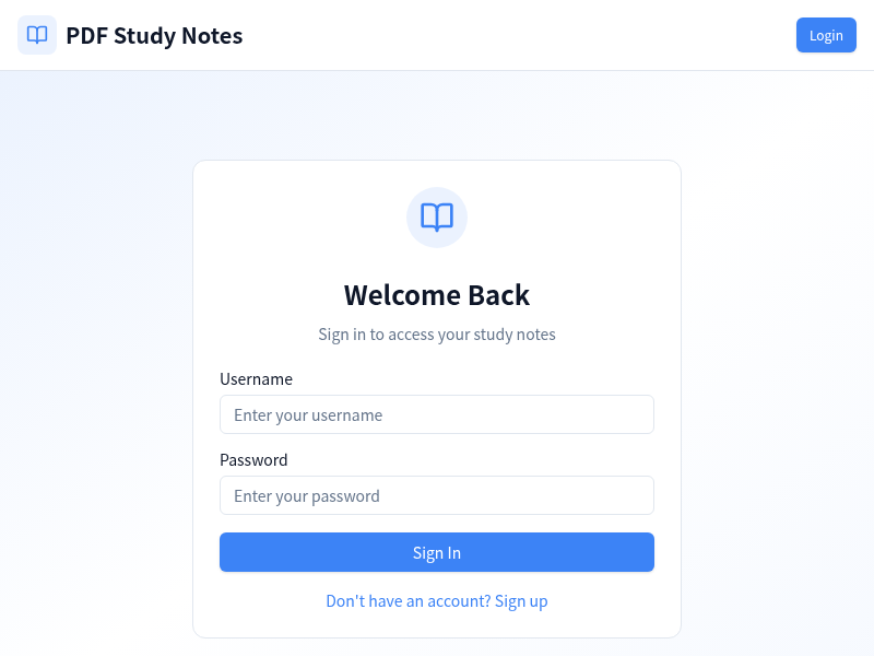 PDF Study Notes Generator for students screenshot 1