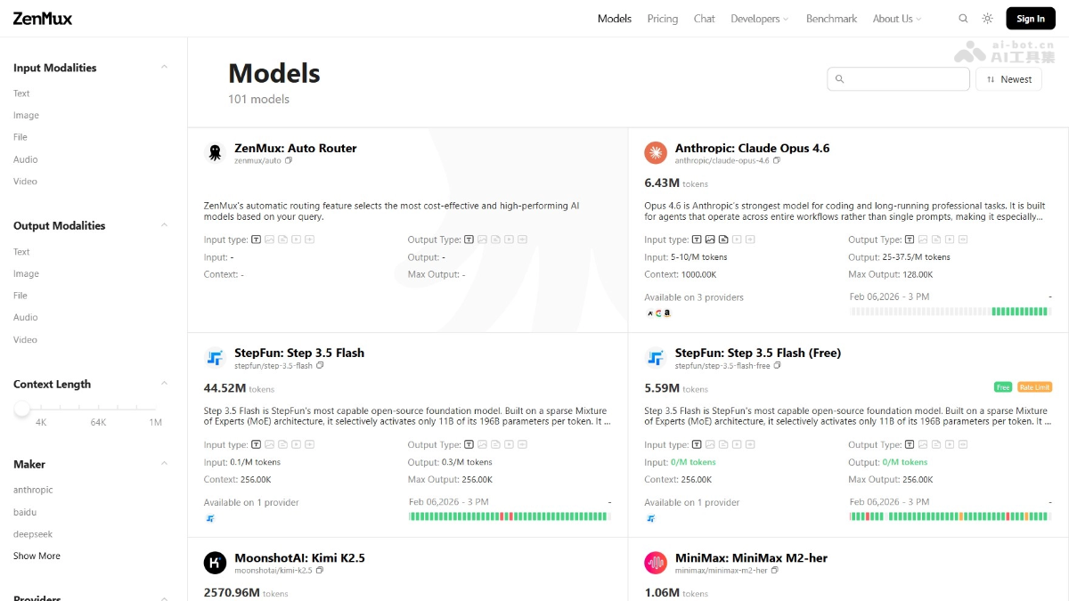 ZenMux screenshot 2