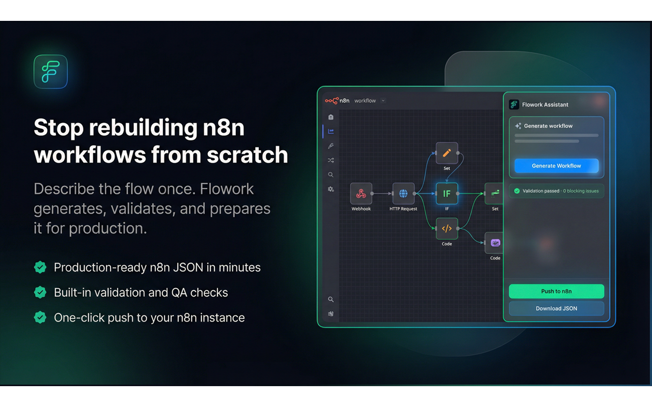Flowork – Your AI n8n orquestrator screenshot 1