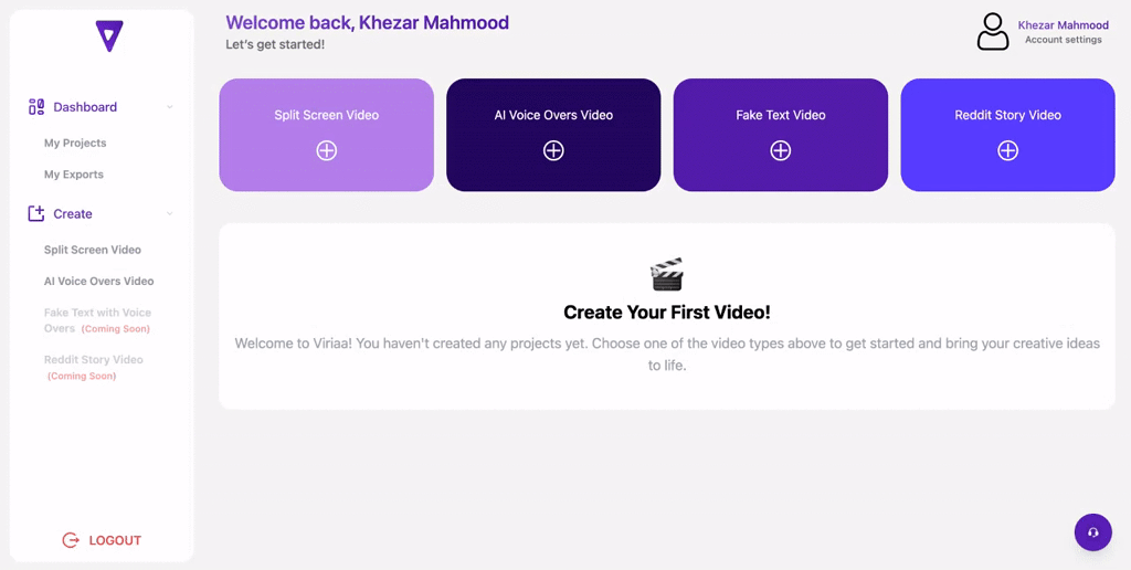Viriaa screenshot 1