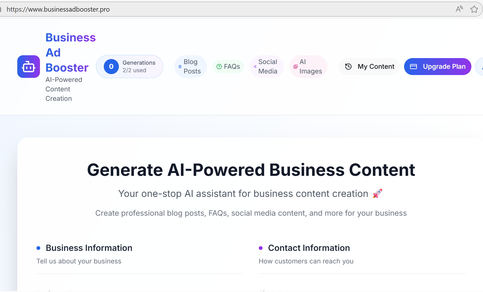 BusinessAdBooster screenshot 2