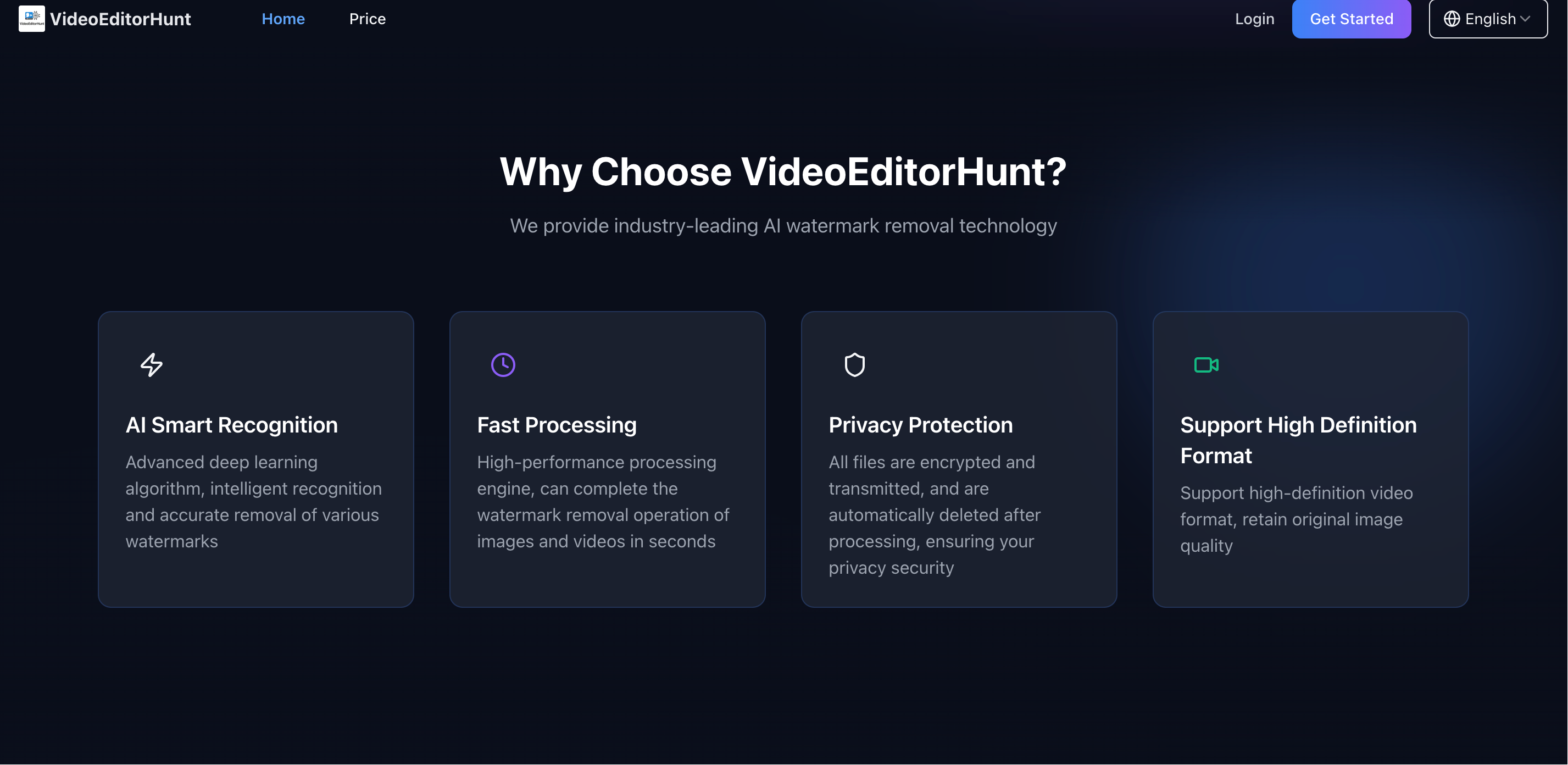 Video Editor Hunt - AI Watermark Remover screenshot 2