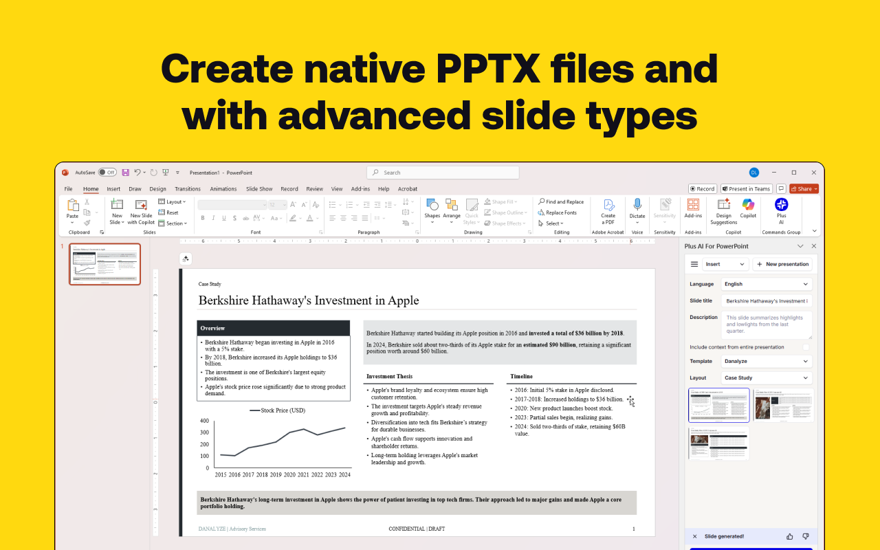 Plus AI Presentations API screenshot 2