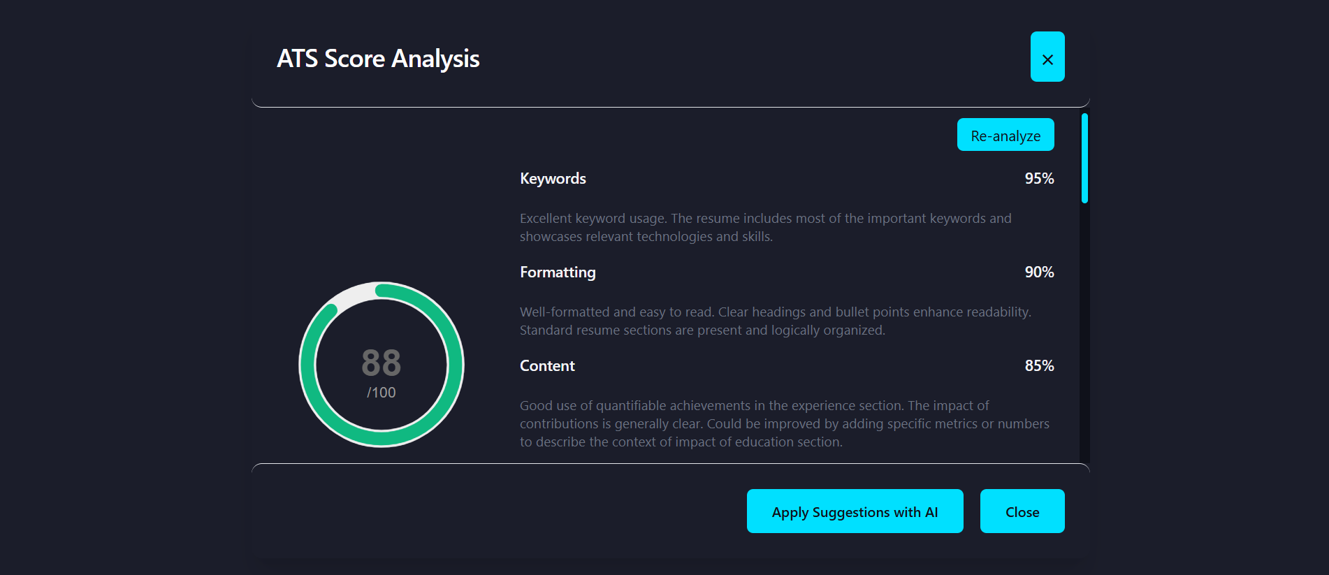 Free ATS Resume Builder screenshot 3