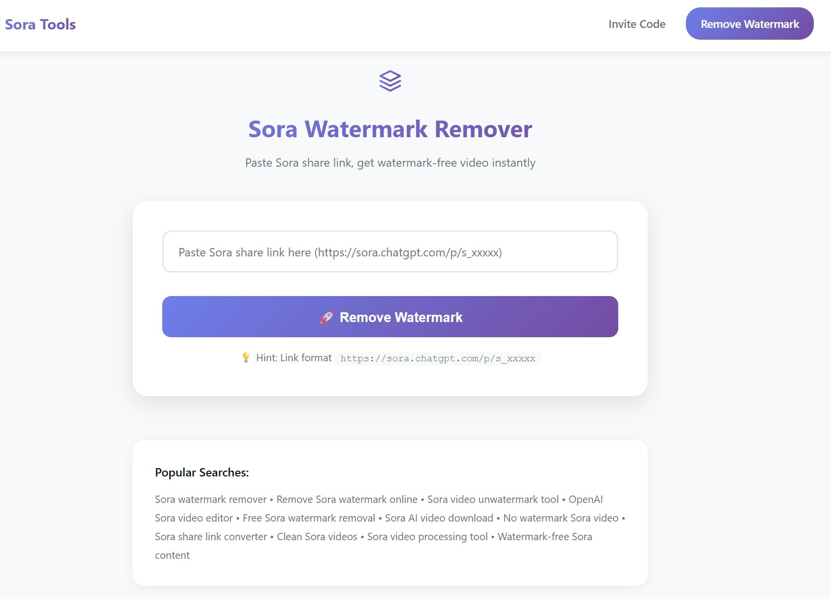 Sora Remove Watermark screenshot 1