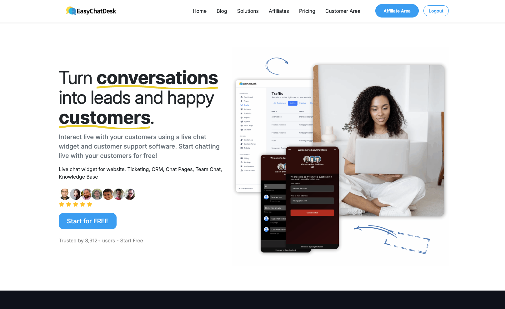 EasyChatDesk screenshot 1