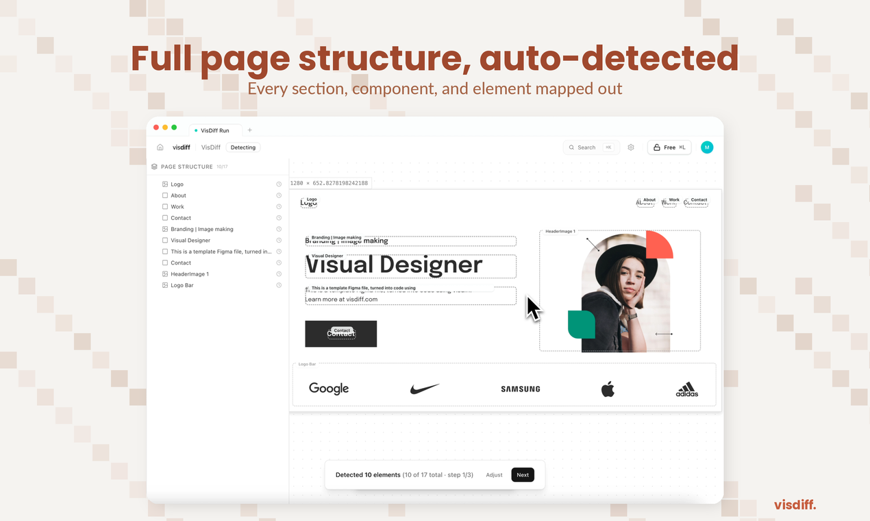 Visdiff screenshot 3