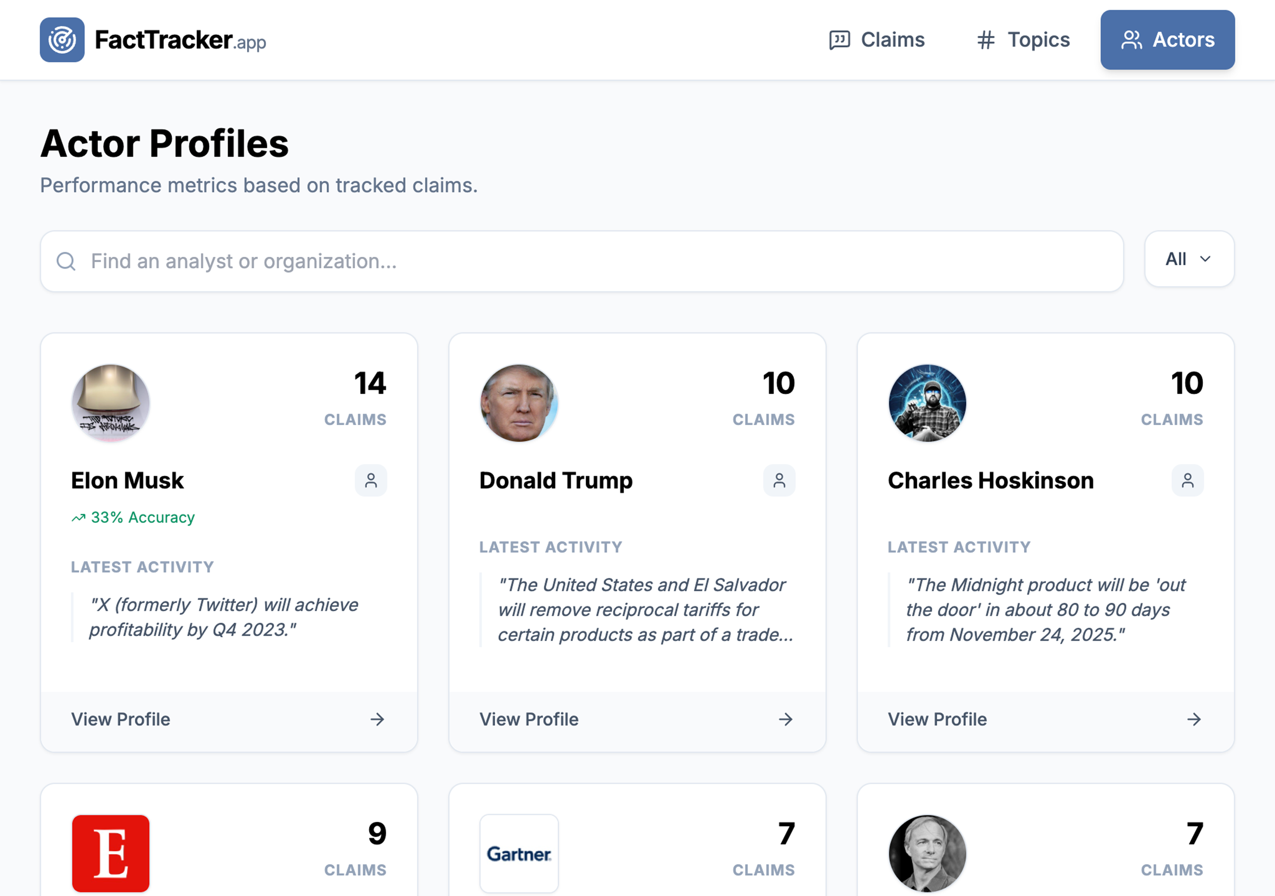 FactTracker screenshot 2
