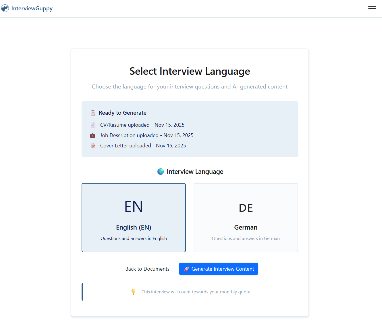 InterviewGuppy - Interview prep tool screenshot 4