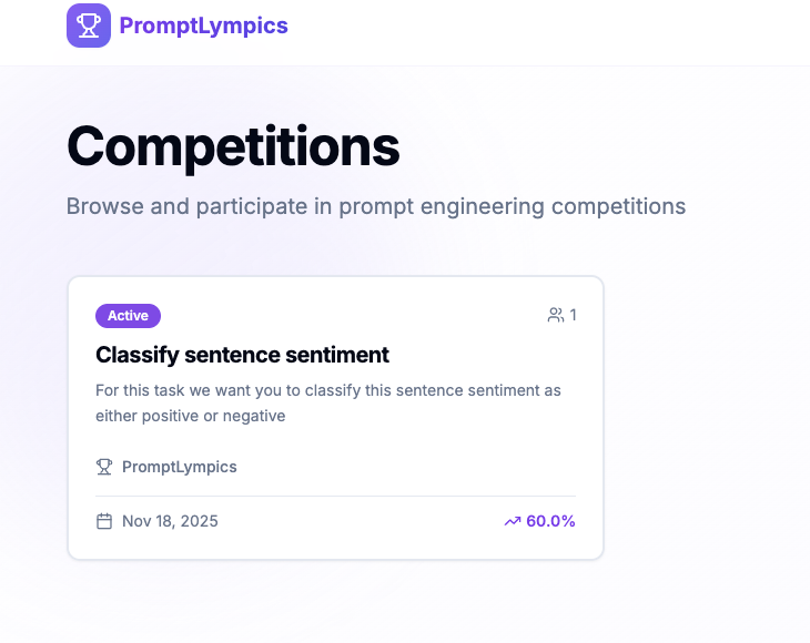 PromptLympics screenshot 1