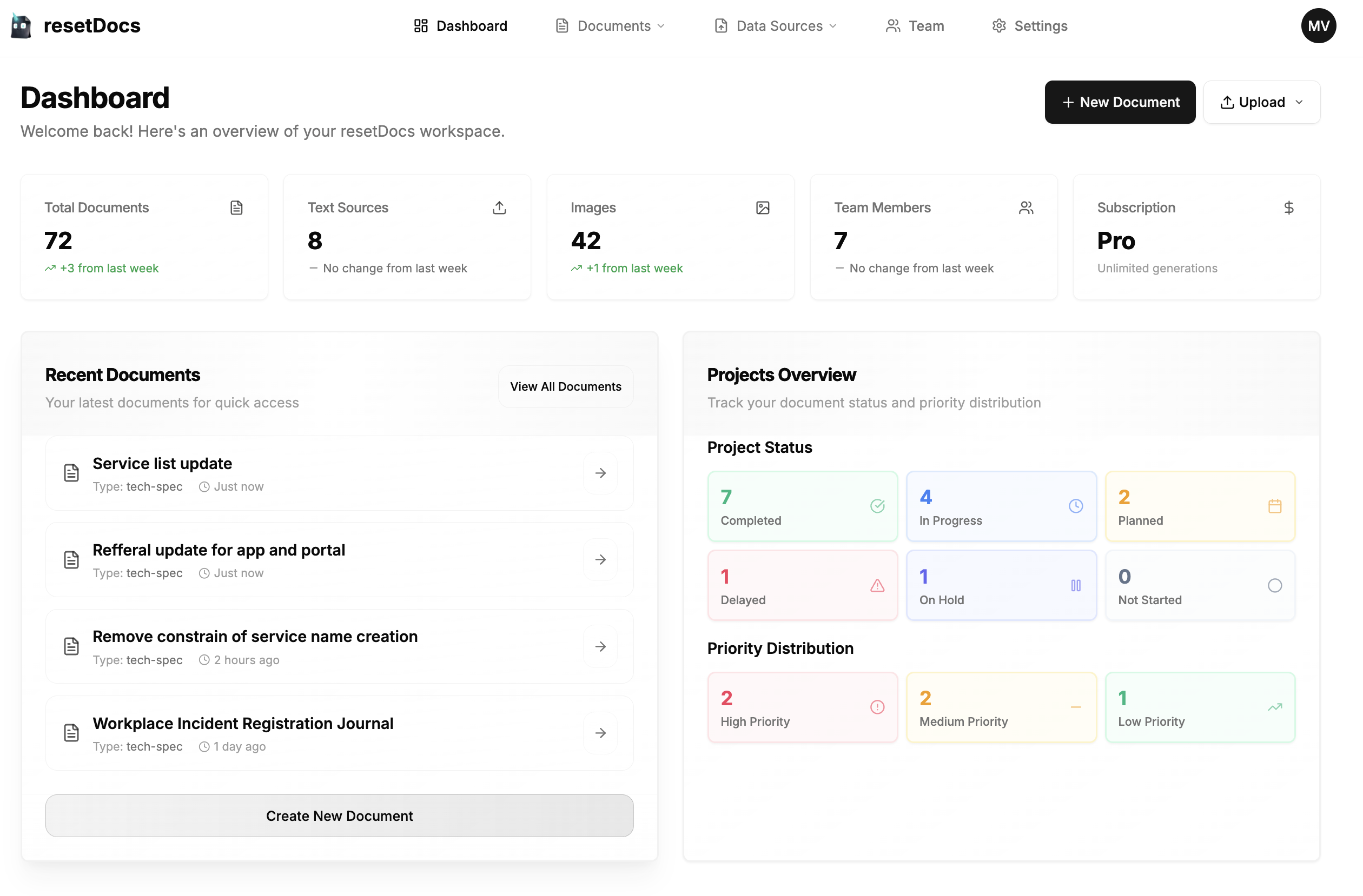 resetDocs screenshot 3