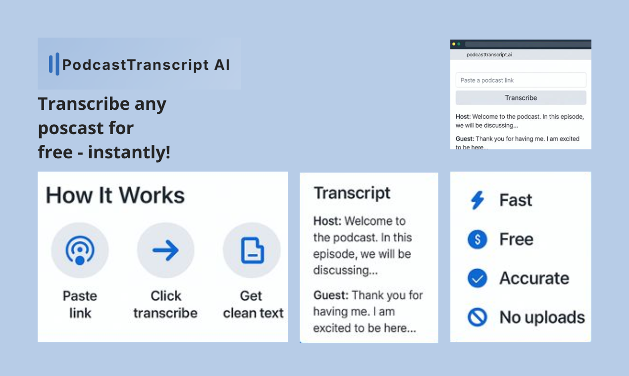 PodcastTranscript.ai screenshot 3