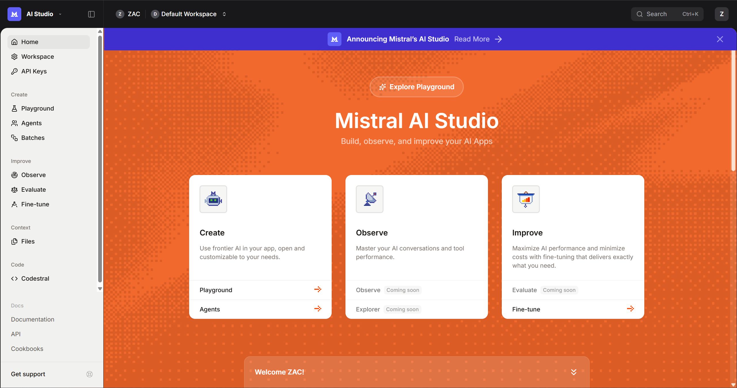 Mistral AI Studio screenshot 8