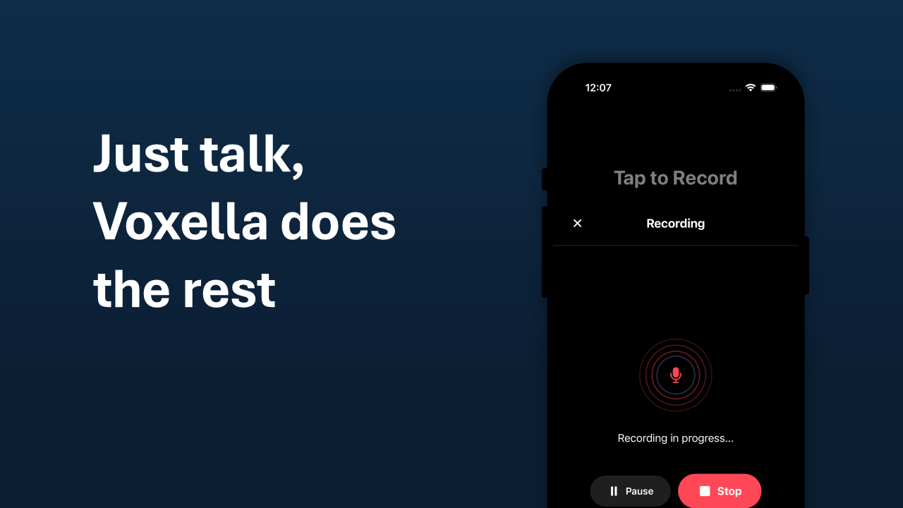 Voxella — Turn your voice into clarity screenshot 2