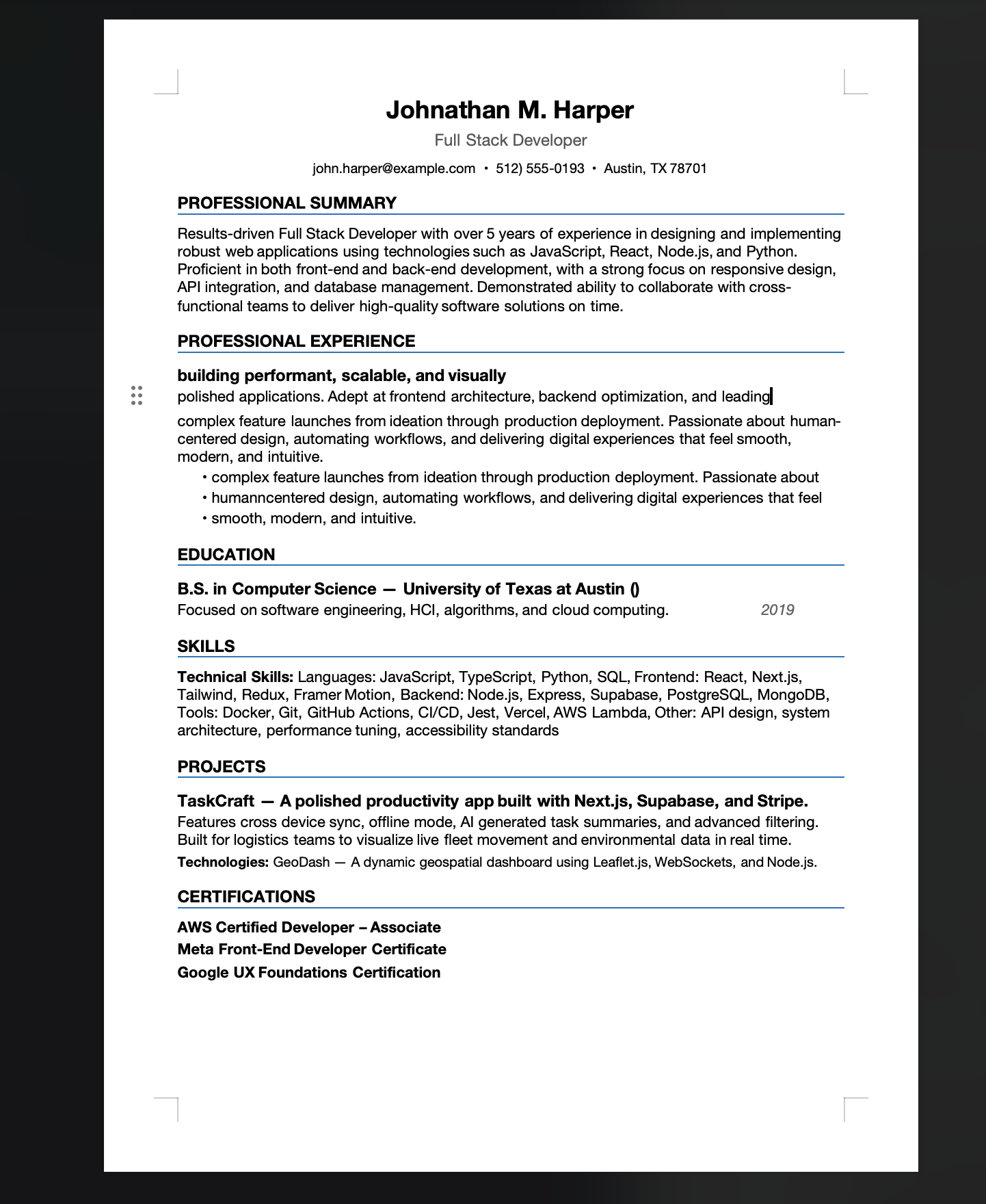 Smart ATS Resume screenshot 30