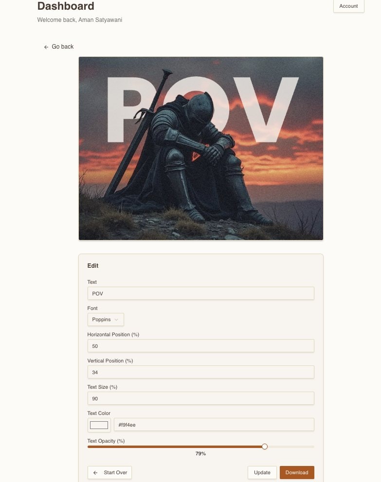 Backtext screenshot 2