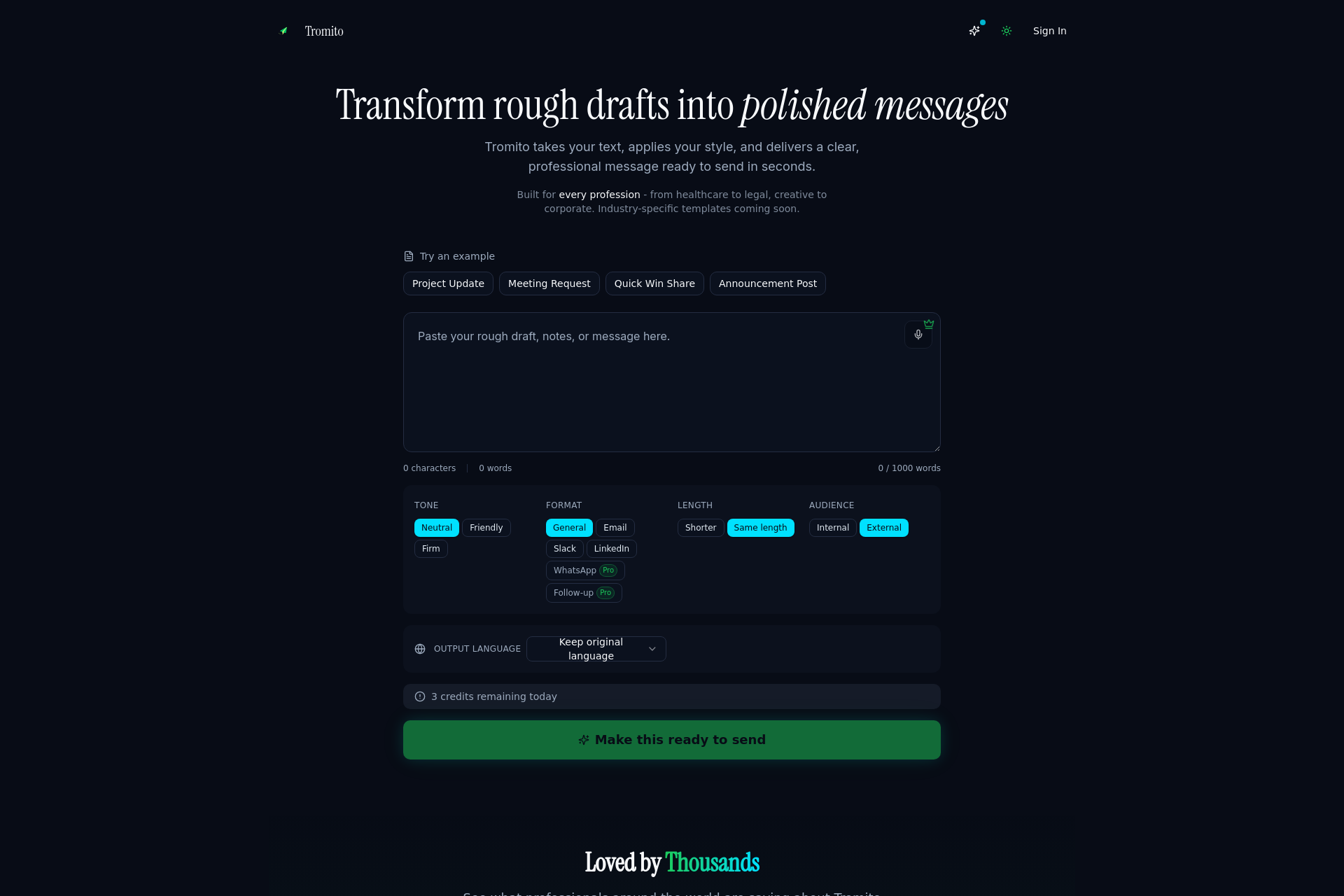 Tromito screenshot 2