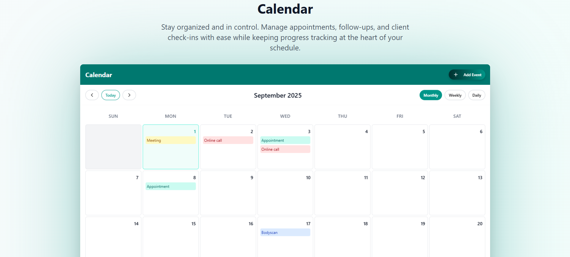 Nutri CRM screenshot 2