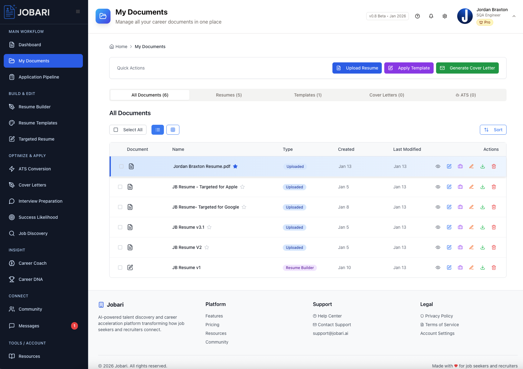 Jobari - Tools for a Smarter Job Search screenshot 3