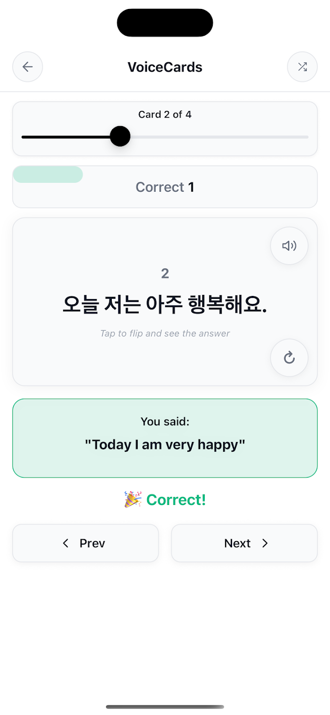 VoiceCards screenshot 4