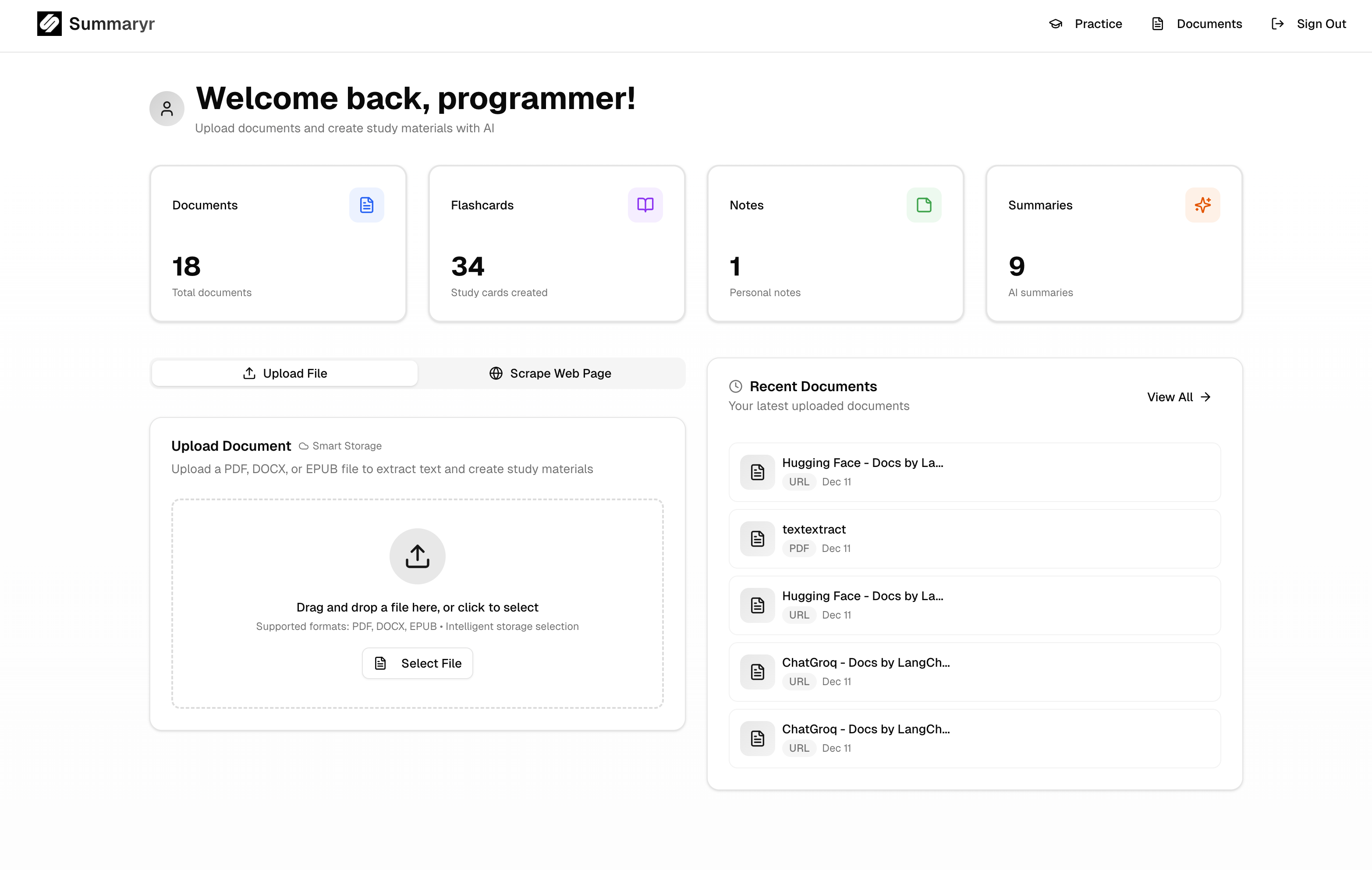 Summaryr screenshot 3