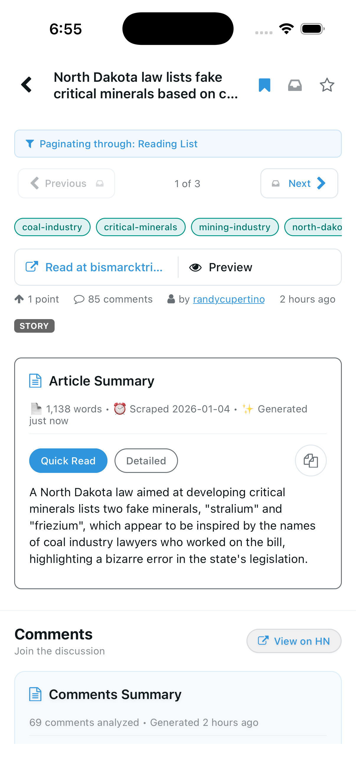 HackTheNews.app screenshot 4