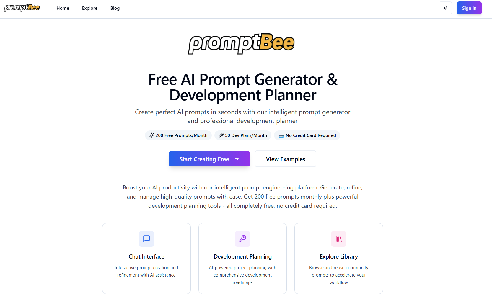 promptbee screenshot 2