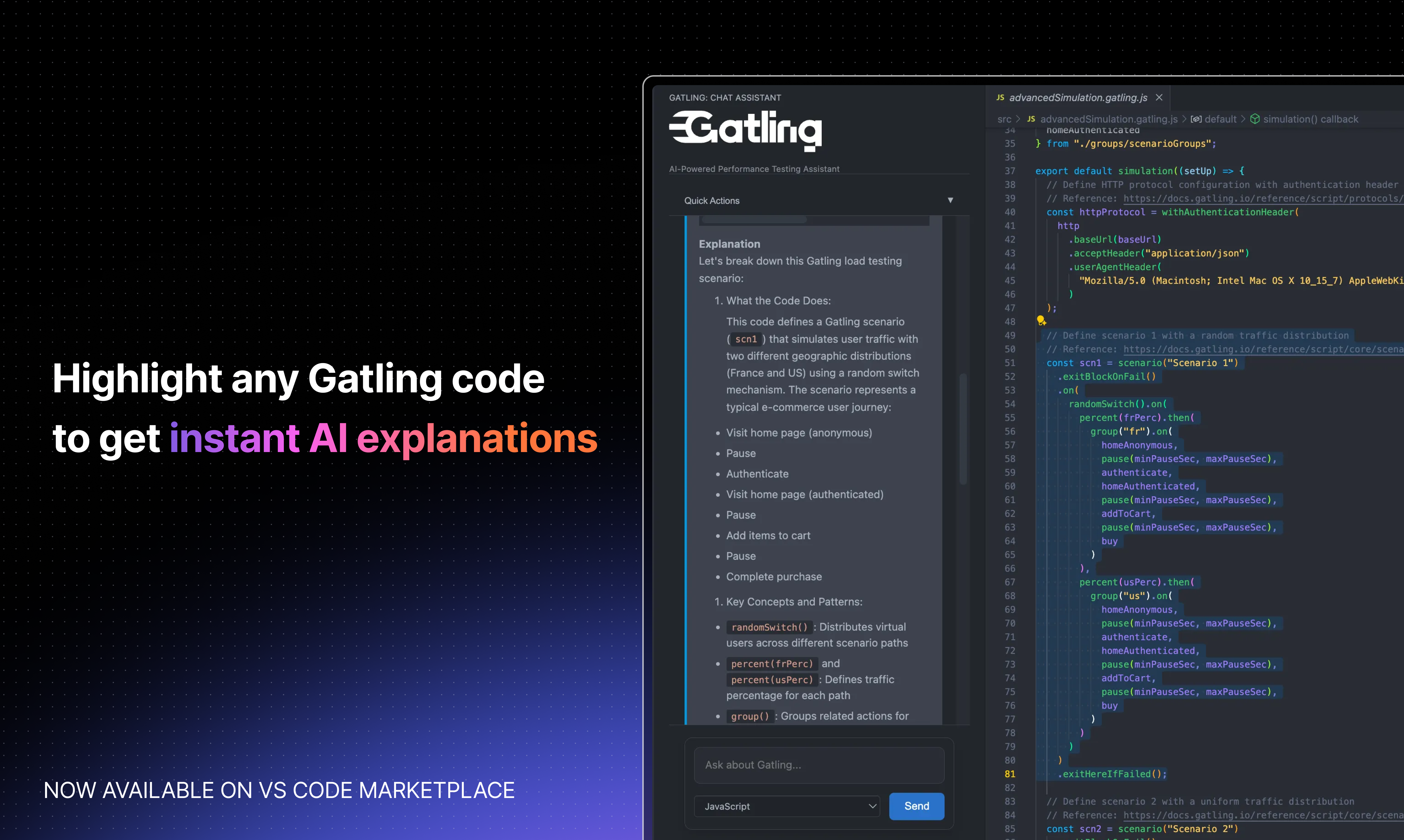 Gatling AI Assistant for VS Code screenshot 4
