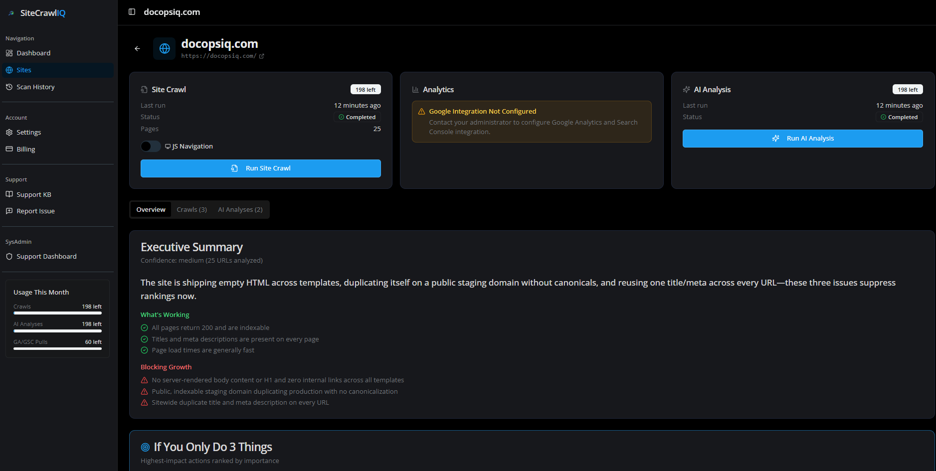 SiteCrawlIQ screenshot 2