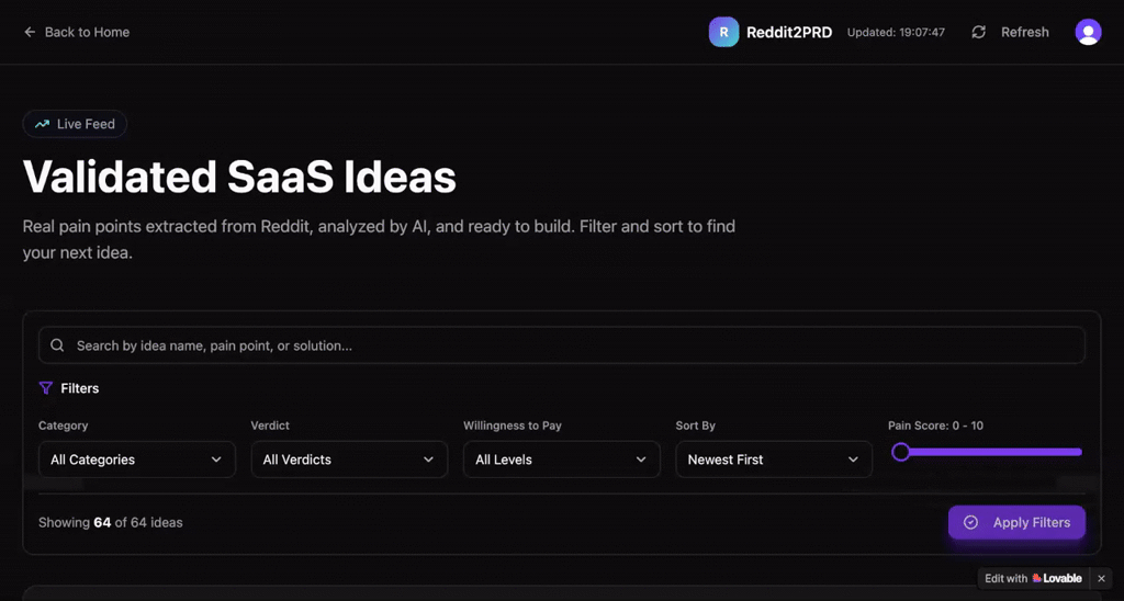 Reddit2PRD screenshot 4