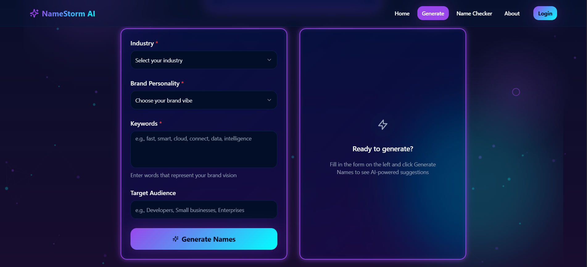NameStorm AI screenshot 2