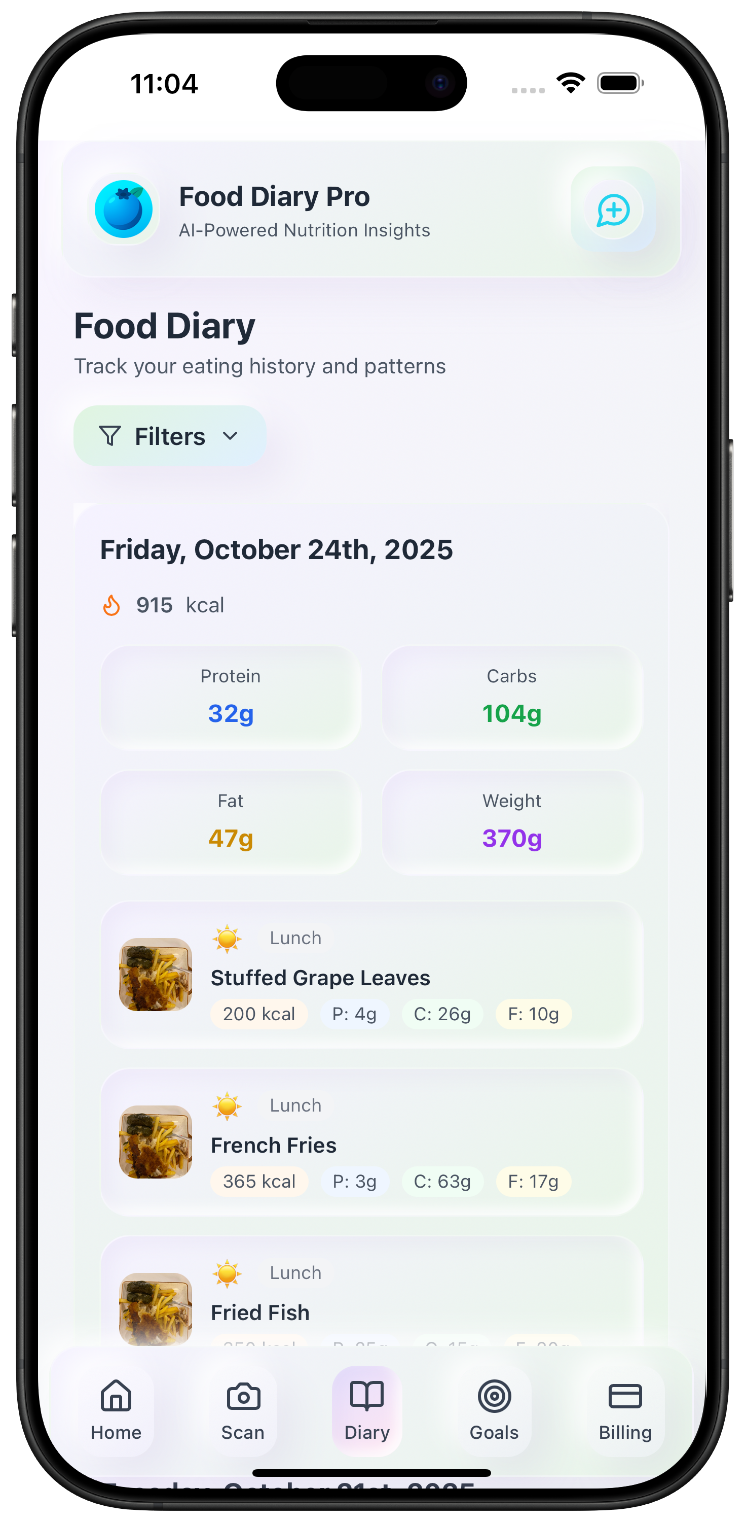 Food Diary Pro screenshot 6