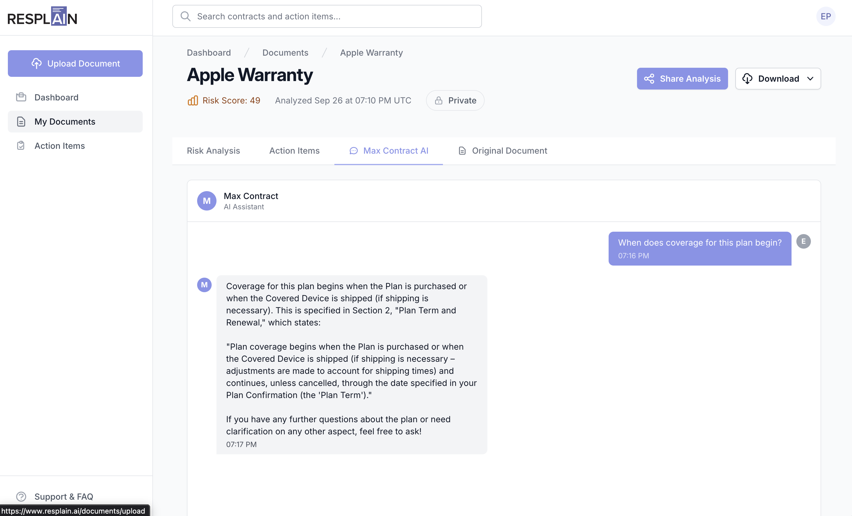 Resplain screenshot 3