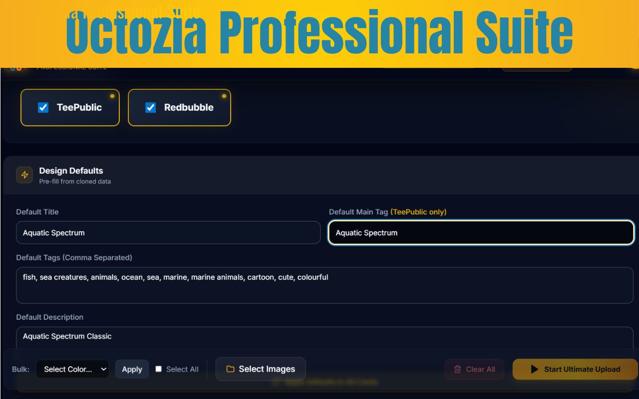Octozia Professional Suite screenshot 1