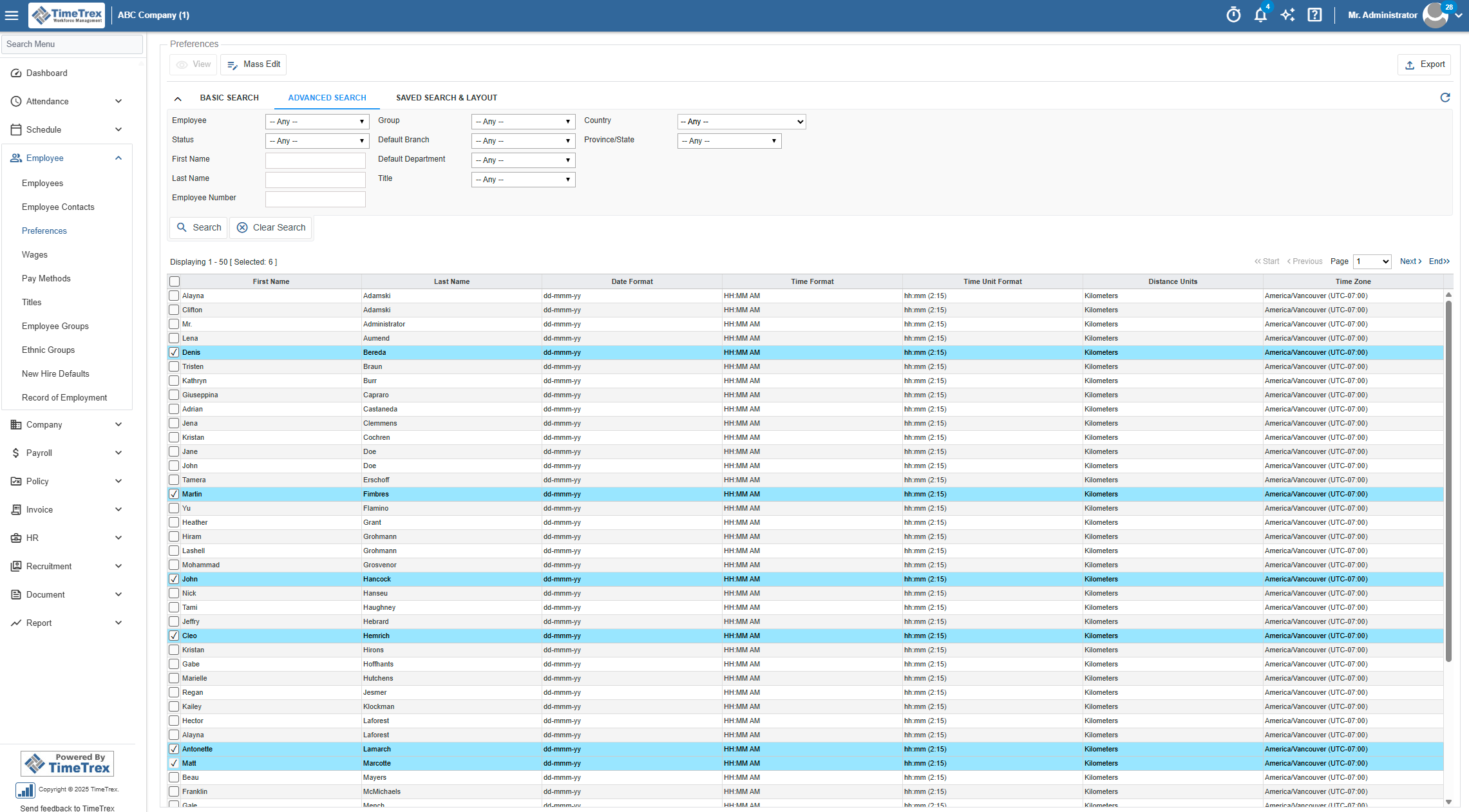 TimeTrex screenshot 8