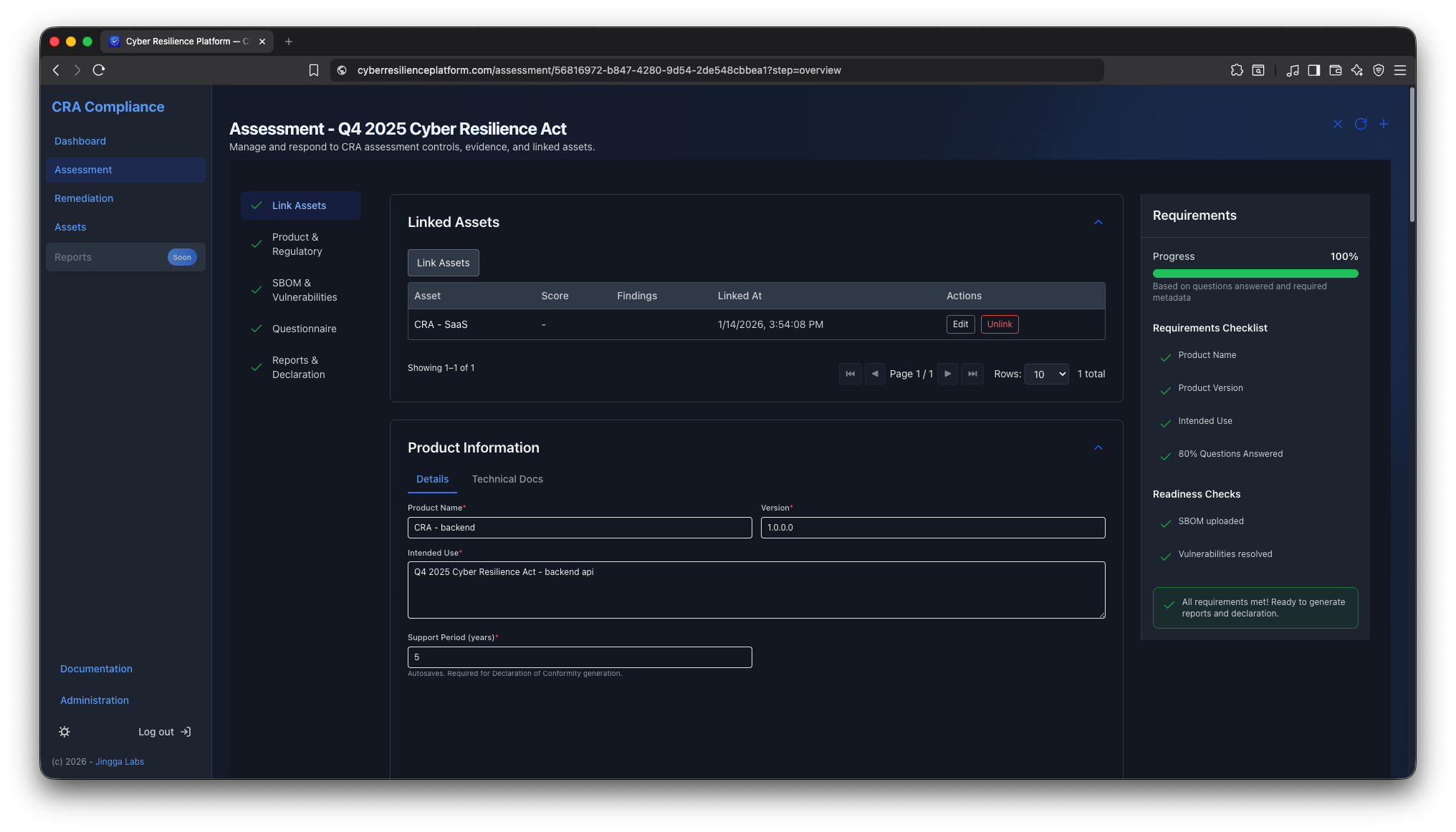 Cyber Resilience Platform screenshot 3