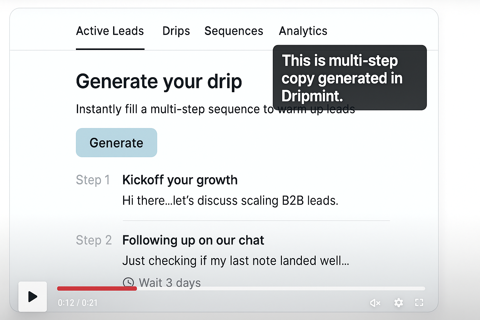 Dripmint: AI-Native Outbound Engine screenshot 7