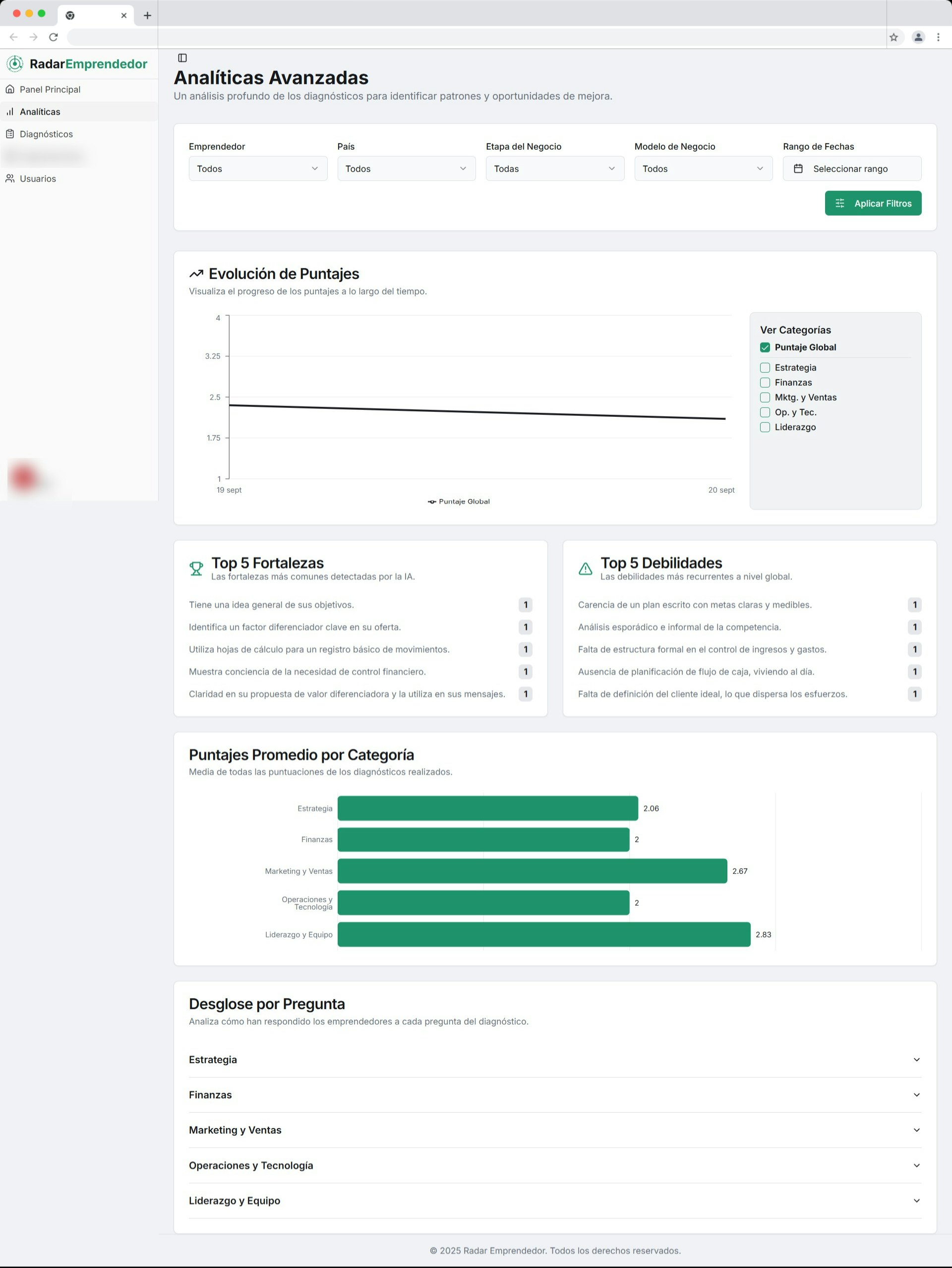Radar Emprendedor screenshot 4