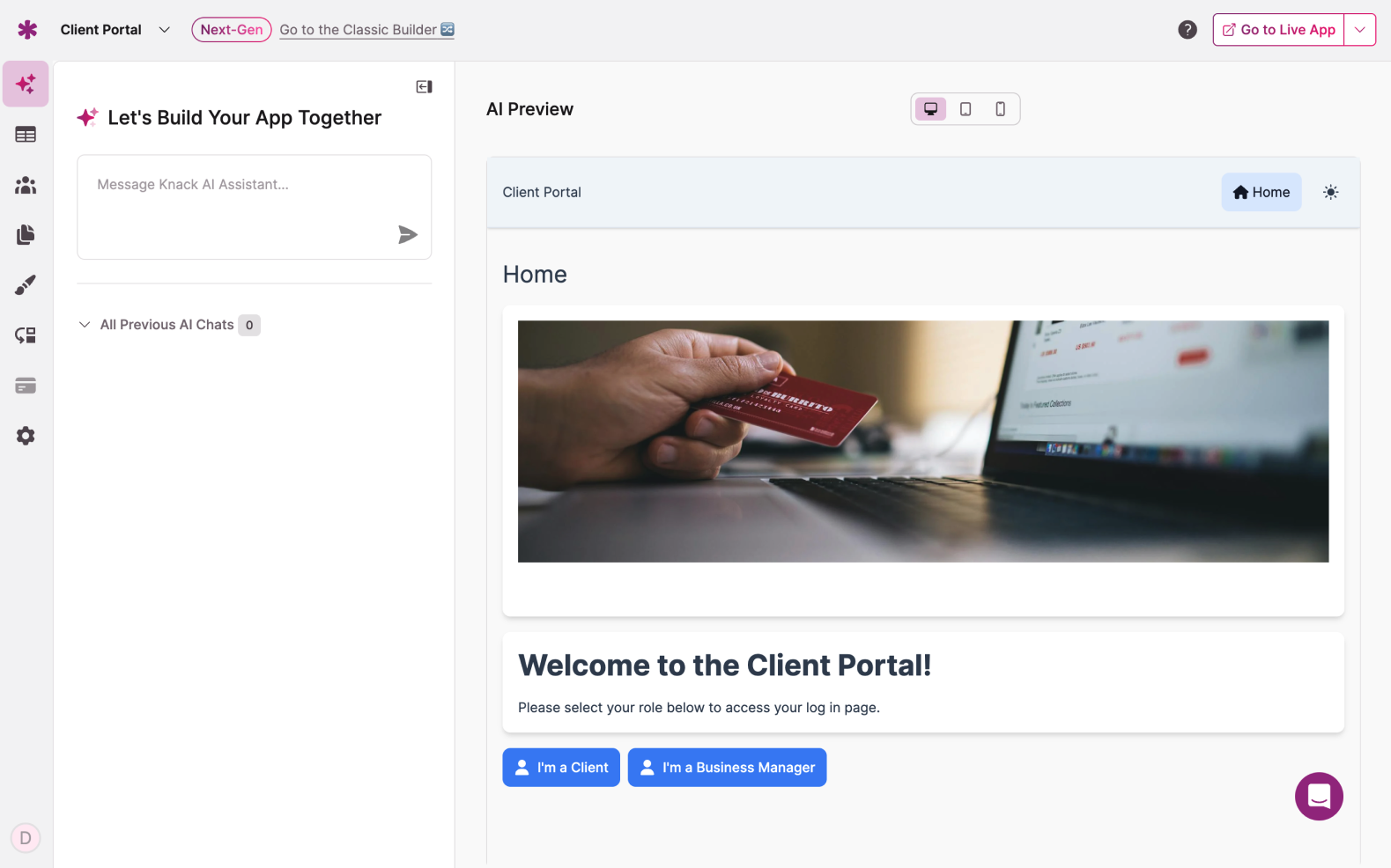 Knack 2.0: AI App Builder for Businesses screenshot 4