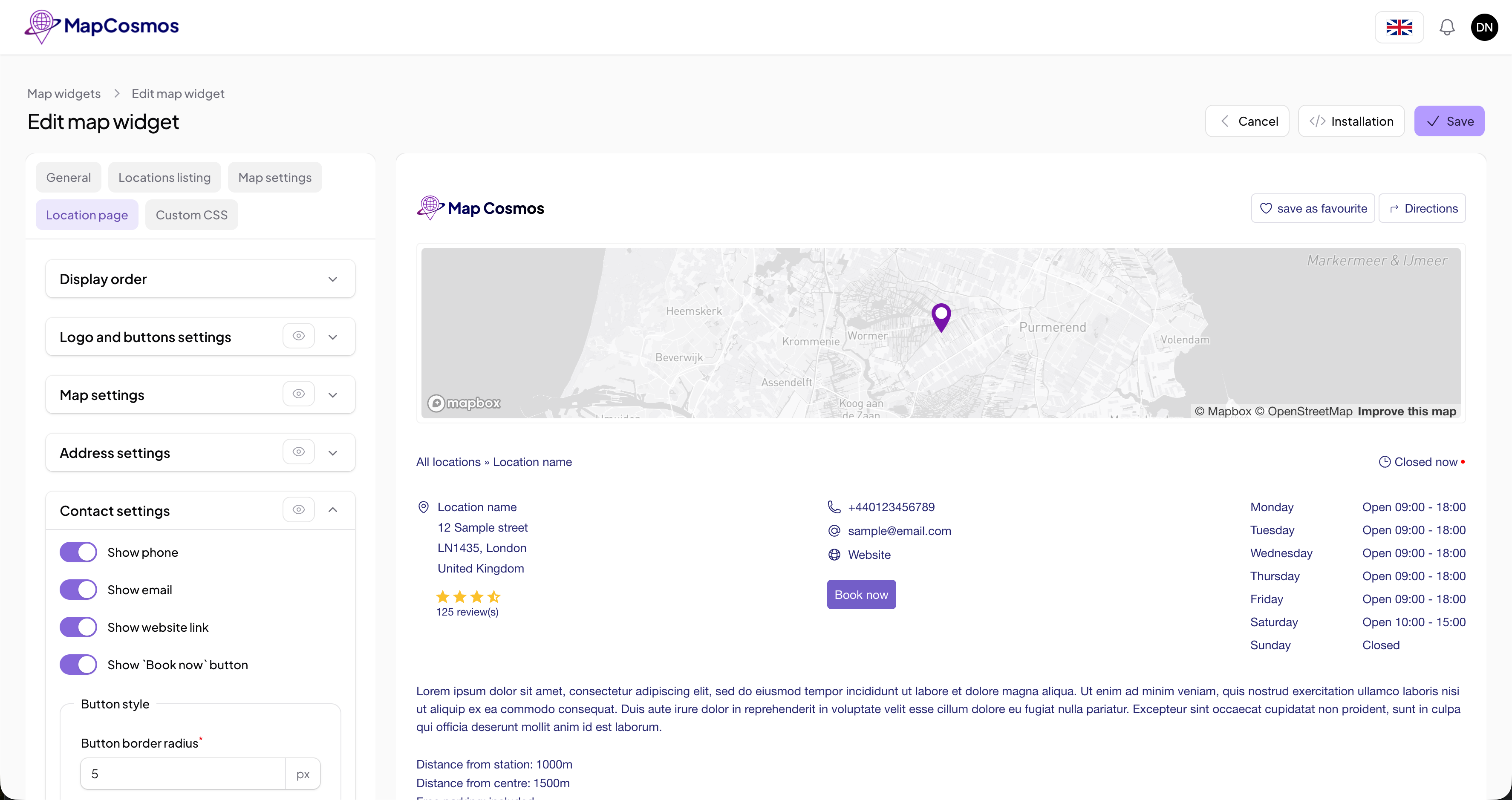 MapCosmos Store Locator screenshot 5