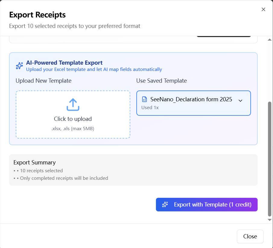 ReceiptSort screenshot 4