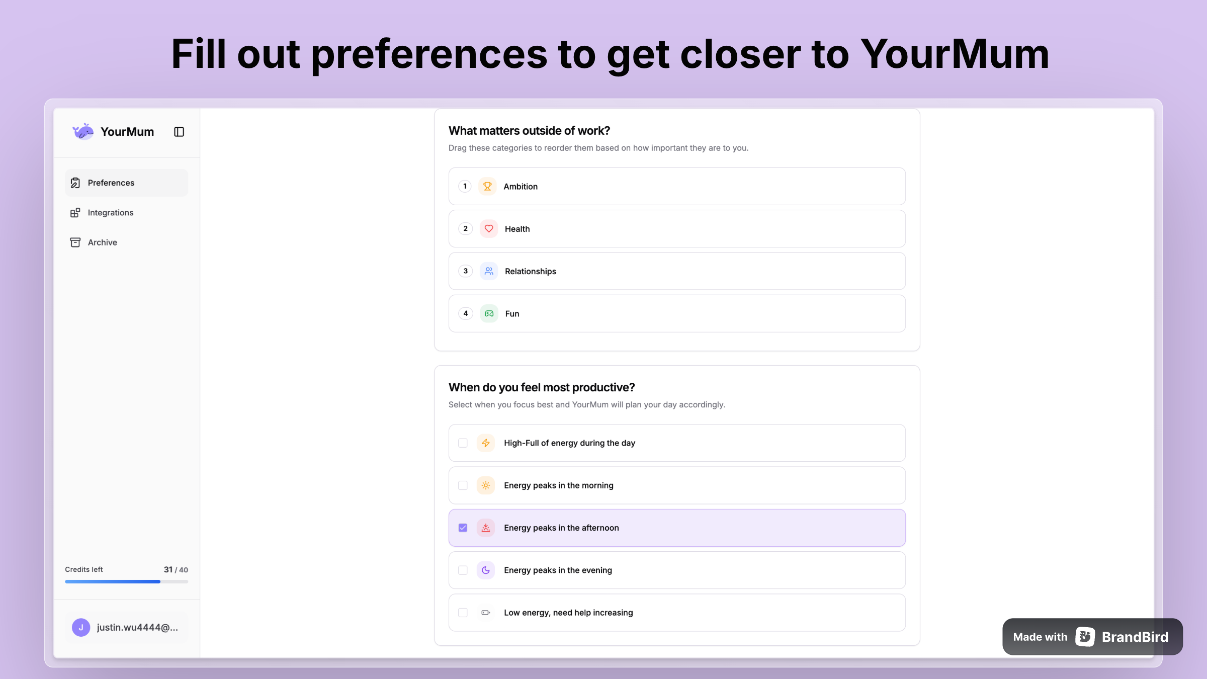 YourMum screenshot 2