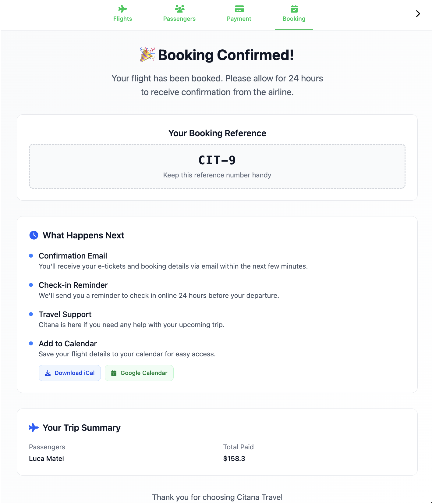Citana Travel screenshot 5