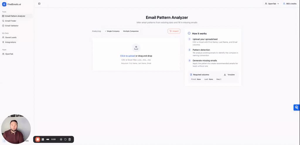 FindEmails.ai screenshot 1