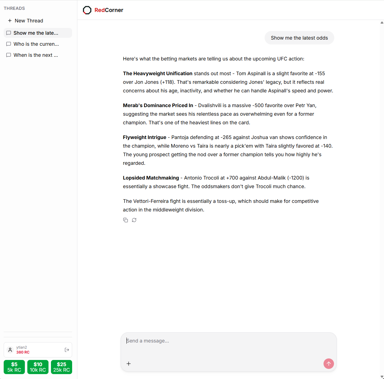 RedCorner AI screenshot 2