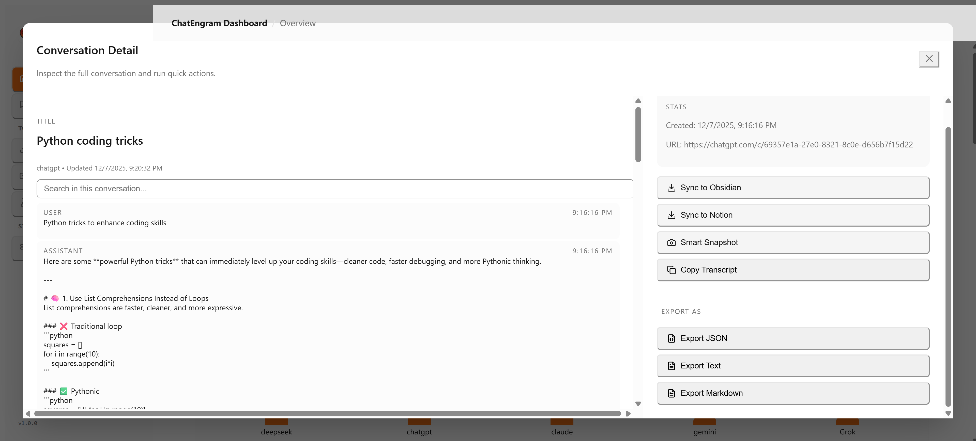 ChatEngram screenshot 4