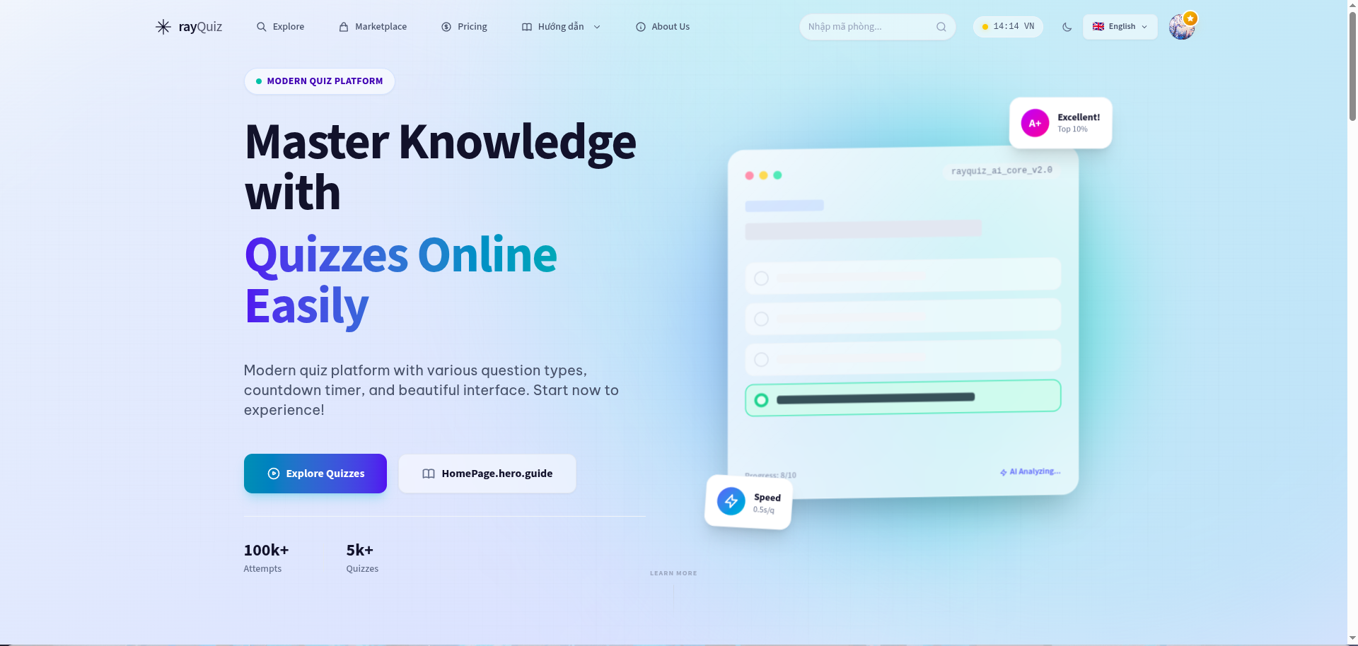 rayQuiz screenshot 1